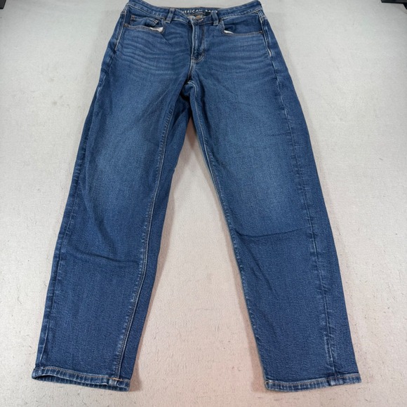 American Eagle Outfitters Denim - American Eagle Mom Jeans Womens 8R High Rise Medium Wash Stretch‎ Denim